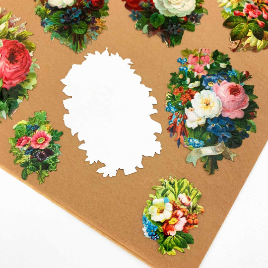 Mixed Bouquets Loose Flowers Paper Scrap Pack